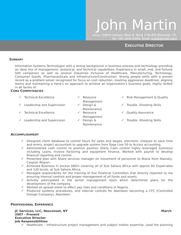 resume template